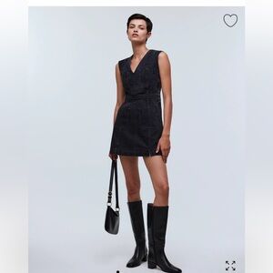 NWT madewell denim cap sleeve mini dress